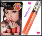 Hidratante Lip Batom Gloss Maquiagem com Pó Glitter - laranj