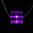 Glitter Light Purple Necklace LED (3 * LR41 Incluído)