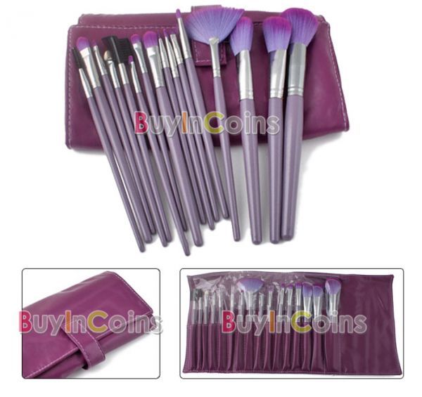 Kit 16 pinceis roxo