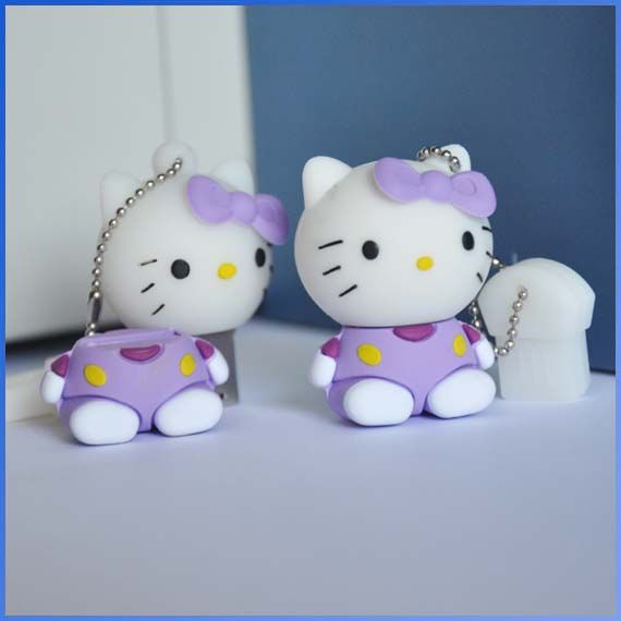 4GB Roxo Helo Kitty USB2.0 Pen flash Memory Stick