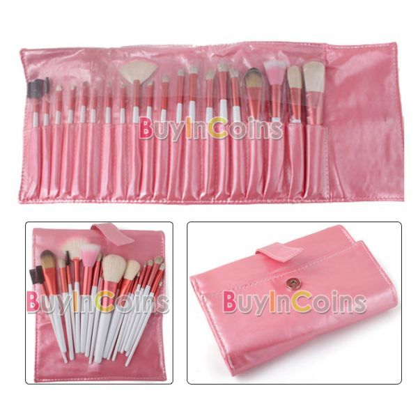 kit 20 pinceis rosa