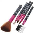 Professional Make-up Set Brushes - Black + Red